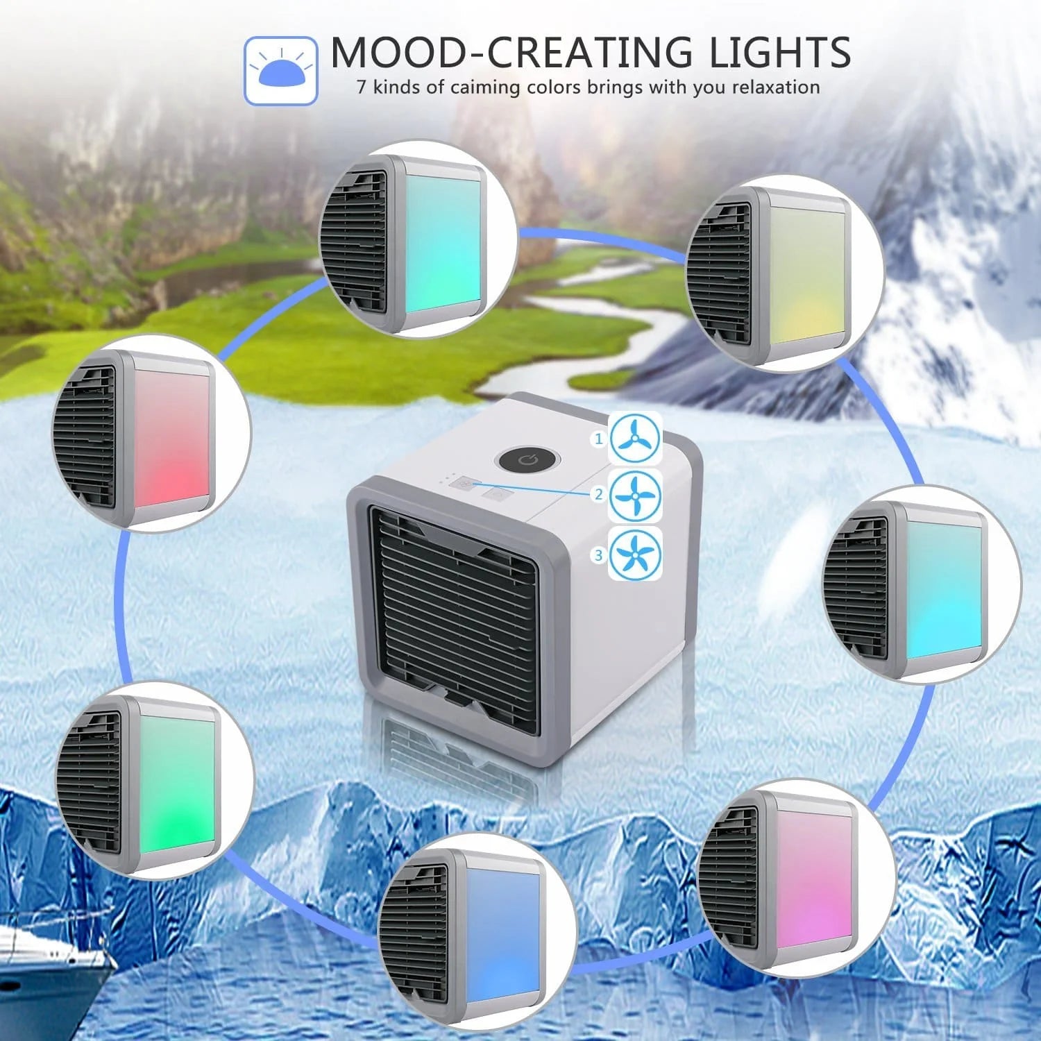 Portable Air Conditioner with Cooling, Heating, and Dehumidifying Functions